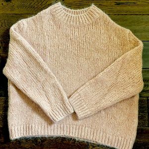 Zara blush pink sweater